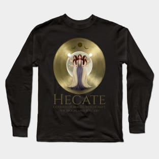 Hecate - Goddess Of Magic, Witchcraft, The Moon, And Sorcery - Ancient Greek Mythology Long Sleeve T-Shirt